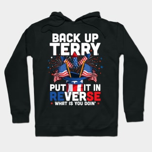 Back Up Terry Put It In Reverse Funny July 4th Firework Hoodie